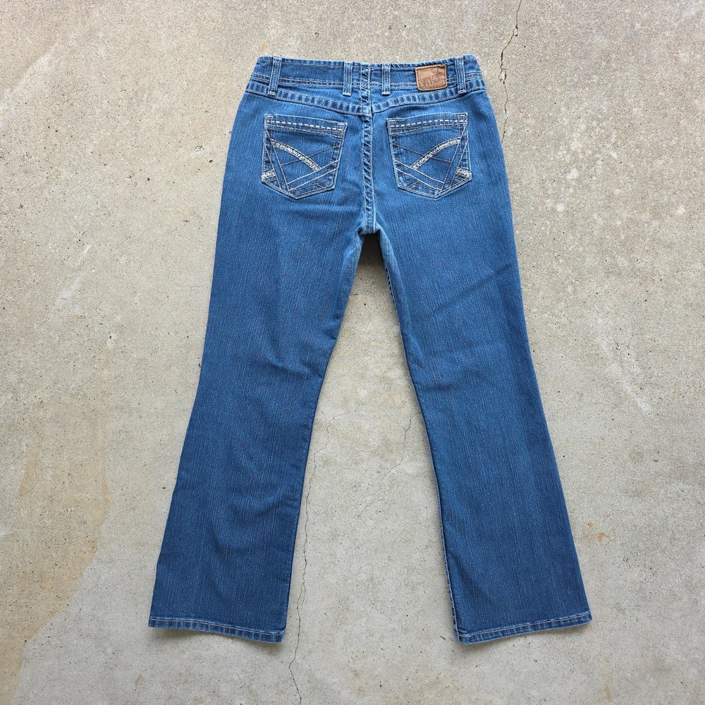 Vintage BKE Jeans‎ Size 31x27 Blue Mid-Rise Bootcut Y2K Mini Flare Denim